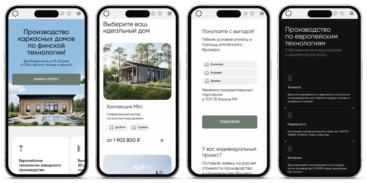 Материалы проекта: Сайт и Яндекс Директ для «Скандинавского профиля»